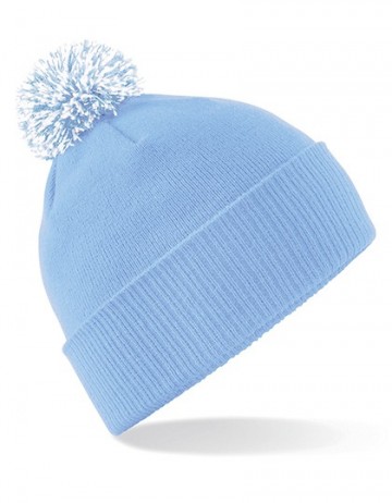 Beechfield Snowstar® Beanie B450 hemelsblauw wit