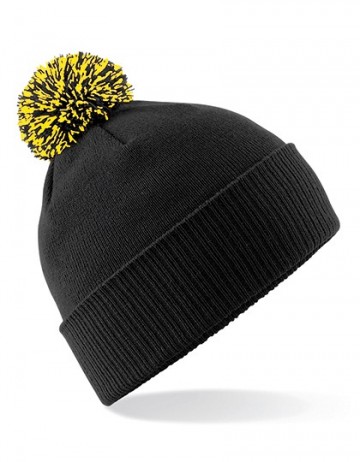 Beechfield Snowstar® Beanie B450 zwart geel