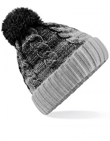 Beechfield Ombré Beanie B459 zwart / licht grijs
