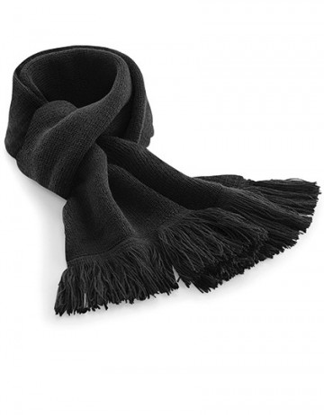 Beechfield Classic Knitted Scarf B470 zwart