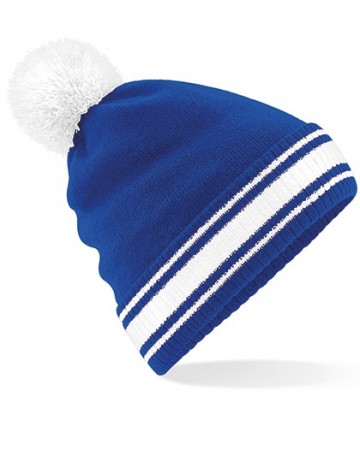 Beechfield Stadium Beanie B472 bright royal white
