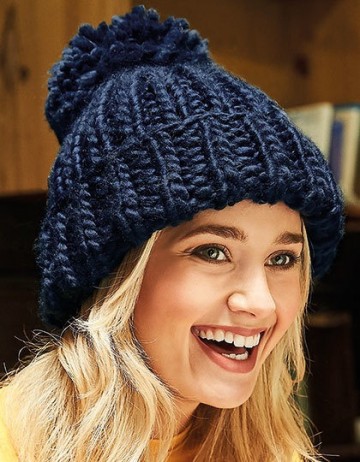 Beechfield Oversized Hand-Knitted Beanie B483