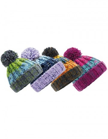 Corkscrew Pom Pom Beanie B486b