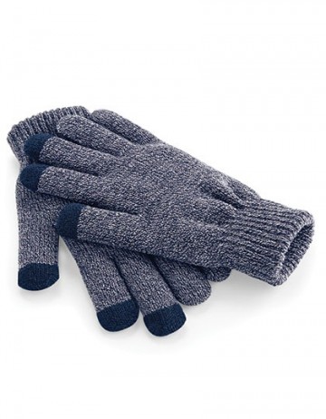 Beechfield TouchScreen Smart Gloves B490 heather marineblauw