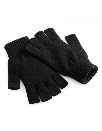 Beechfield Fingerless Gloves B491 zwart