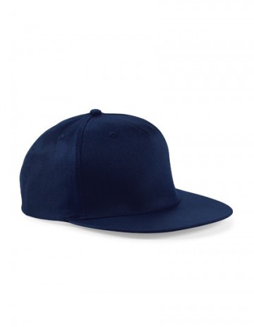 Beechfield 5 Panel Snapback Rapper Cap B610 frans marineblauw