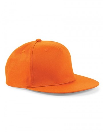 Beechfield 5 Panel Snapback Rapper Cap B610 oranje