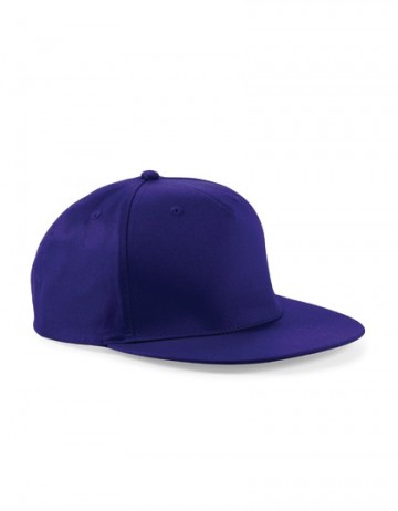 Beechfield 5 Panel Snapback Rapper Cap B610 paars