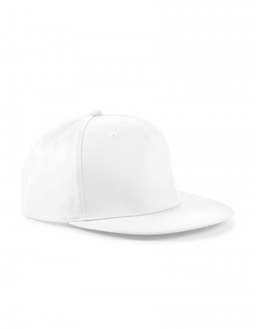 Beechfield 5 Panel Snapback Rapper Cap B610 wit