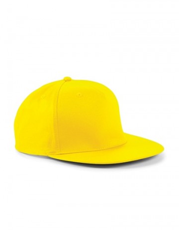 Beechfield 5 Panel Snapback Rapper Cap B610 geel