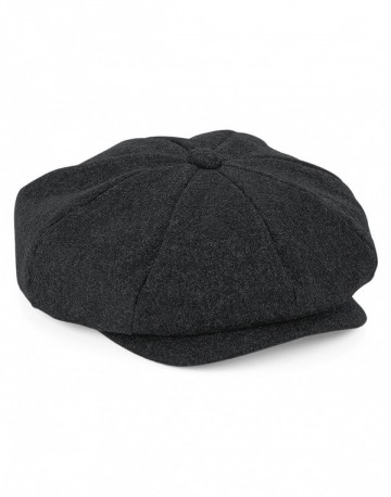 Beechfield Melton Wool Baker Boy B629 houtskool marl