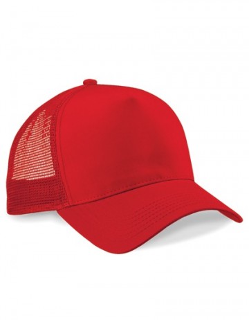 Beechfield Snapback Trucker B640 klassiek rood