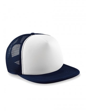 Beechfield Junior Vintage Snapback Trucker B645b frans marineblauw / wit