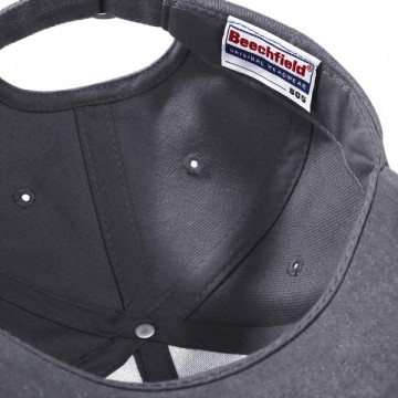 Beechfield Pro-Style Heavy Brushed Cotton Cap B65 detail 1
