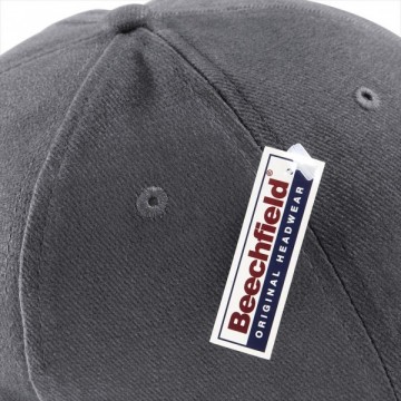 Beechfield Pro-Style Heavy Brushed Cotton Cap B65 detail 3