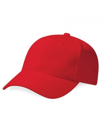 Beechfield Pro-Style Heavy Brushed Cotton Cap B65 klassiek rood