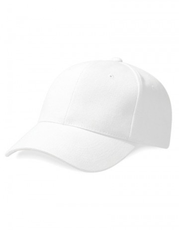 Beechfield Pro-Style Heavy Brushed Cotton Cap B65 wit