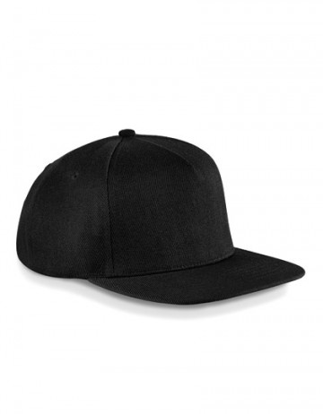 Beechfield Original Flat Peak Snapback B660 zwart / zwart