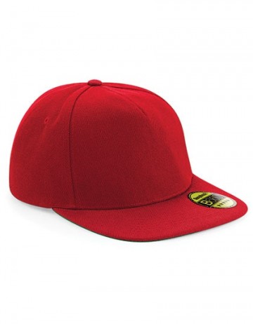 Beechfield Original Flat Peak Snapback B660 klassiek rood