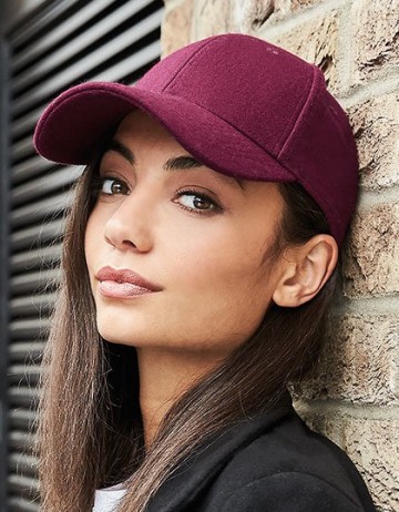 Beechfield Melton Wool 6 Panel Cap B674