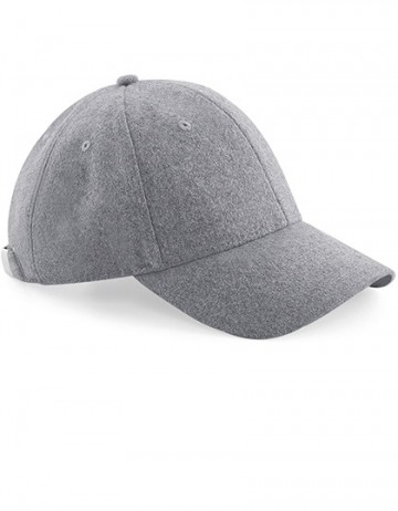 Beechfield Melton Wool 6 Panel Cap B674 grijs