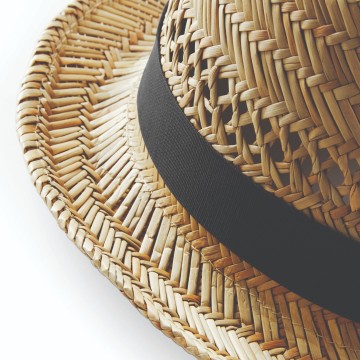 Beechfield Straw Summer Triby Hat B730 detail 1