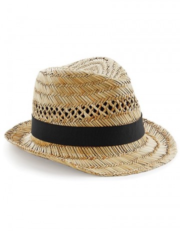 Beechfield Straw Summer Triby Hat B730 natural