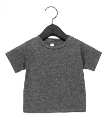 B+C Baby Canvas Crew Neck T-shirt 3001B donker grijs heather