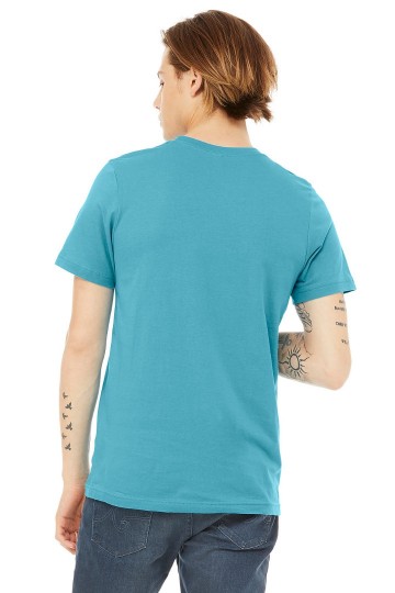 CVC3001 B+C Unisex Canvas Heather CVC T-shirt aqua heather achter