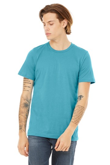 CVC3001 B+C Unisex Canvas Heather CVC T-shirt aqua heather