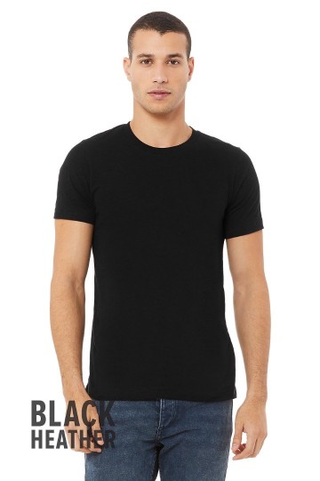 CVC3001 B+C Unisex Canvas Heather CVC T-shirt black heather