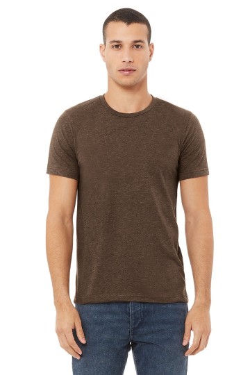 CVC3001 B+C Unisex Canvas Heather CVC T-shirt brown heather