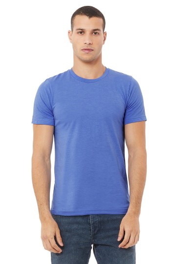 CVC3001 B+C Unisex Canvas Heather CVC T-shirt columbiablue heather