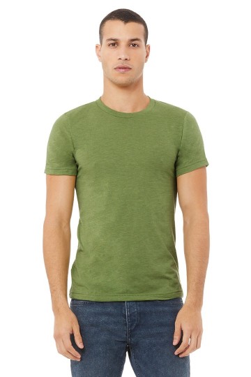 CVC3001 B+C Unisex Canvas Heather CVC T-shirt green heather