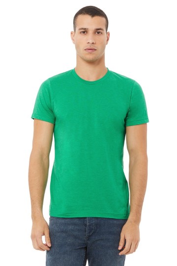 CVC3001 B+C Unisex Canvas Heather CVC T-shirt kelly green heather