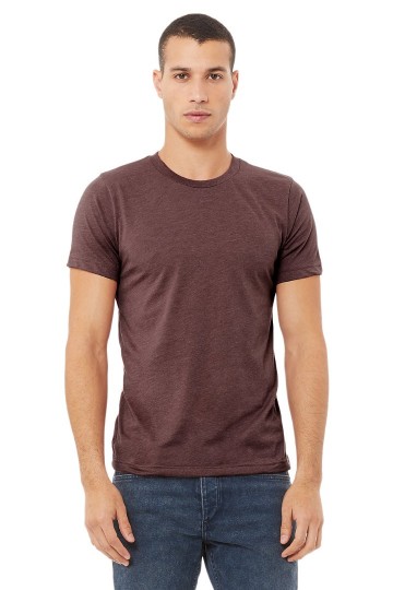CVC3001 B+C Unisex Canvas Heather CVC T-shirt maroon heather