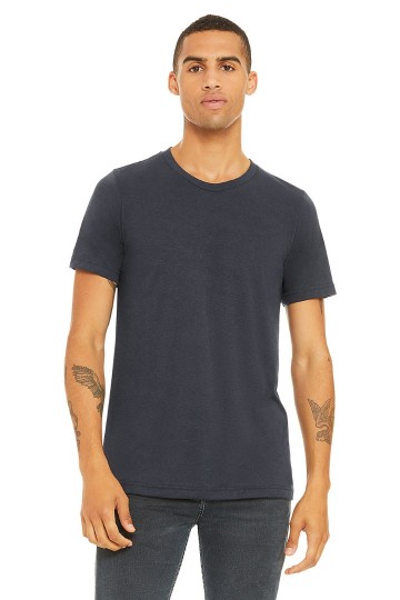 CVC3001 B+C Unisex Canvas Heather CVC T-shirt midnight navy heather