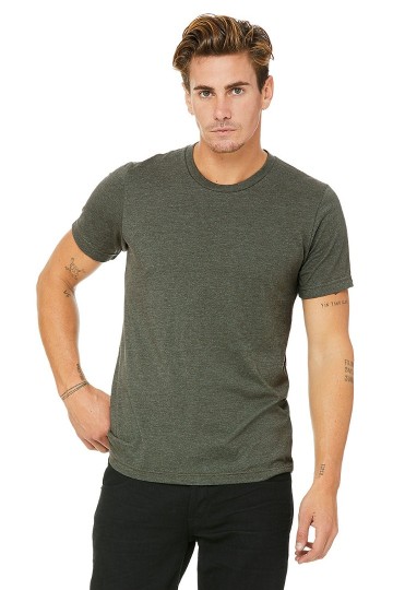 CVC3001 B+C Unisex Canvas Heather CVC T-shirt militair green heather