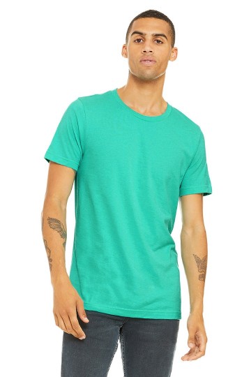 CVC3001 B+C Unisex Canvas Heather CVC T-shirt seegreen heather