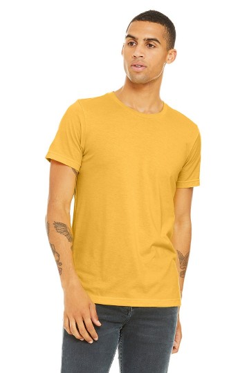 CVC3001 B+C Unisex Canvas Heather CVC T-shirt yellow gold heather
