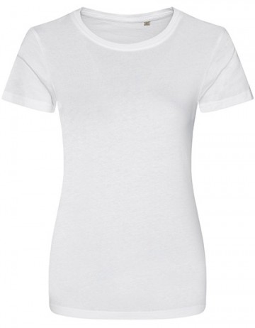 EA001F AWDis dames Cascades Organic Tee arctic white