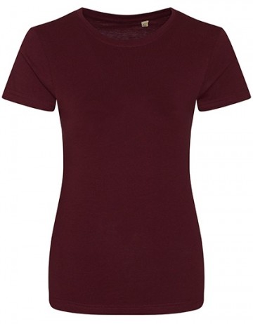EA001F AWDis dames Cascades Organic Tee burgundy