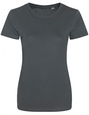 EA001F AWDis dames Cascades Organic Tee charcoal