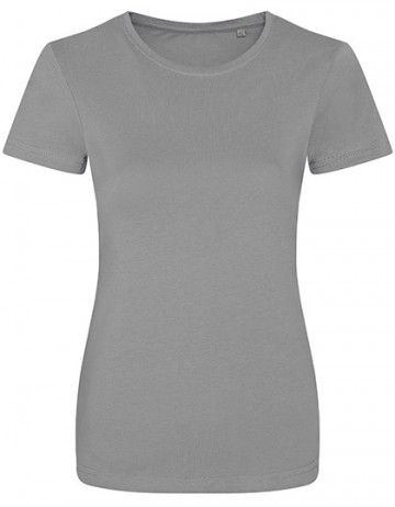 EA001F AWDis dames Cascades Organic Tee heather grey