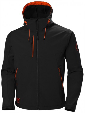 HH Chelsea Evolution Hooded Softshell 74140 zwart rood