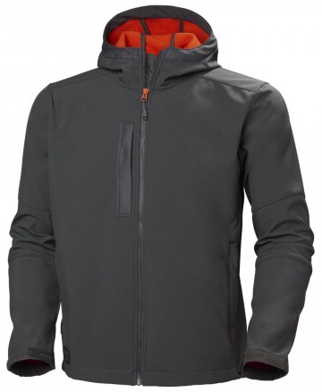 HH Kensington Hooded Softshell 74230 donkergrijs