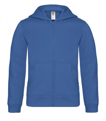 B&C Hooded sweater Kids met rits