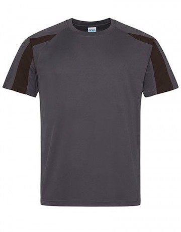 JC003 Contrast Cool T houtskoolgrijs jet zwart