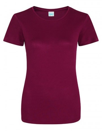 JC005 Just Cool Girlie T burgundy