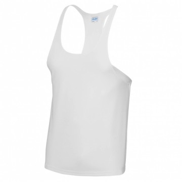 JC009 AWDis Cool Muscle hemd Artic wit